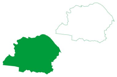 Paracuru Belediyesi (Ceara State, Belediyeleri, Brezilya Federatif Cumhuriyeti) harita vektör çizimi, çizim çizimi Paracuru haritası