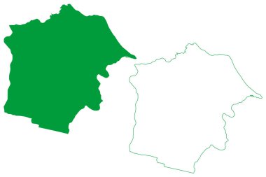 Paraipaba belediyesi (Ceara state, Belediyeleri, Brezilya Federatif Cumhuriyeti) harita vektör çizimi, karalama çizimi Paraipaba haritası