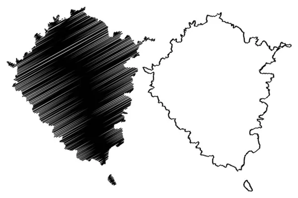 Insel Pou Frankreich Französische Republik Pazifischer Ozean Marquesas Inseln Französisch — Stockvektor