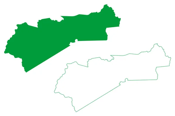 Município Paramoti Ceará Municípios Brasil República Federativa Brasil Mapa Ilustração — Vetor de Stock