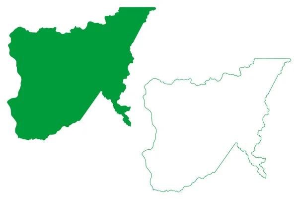 Novo Oriente Municipalité État Ceara Municipalités Brésil République Fédérative Brésil — Image vectorielle