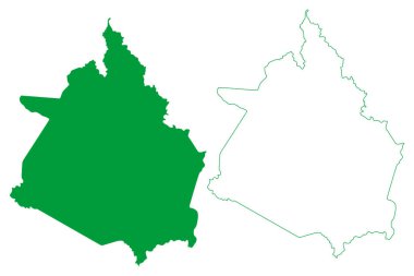 Quixeramobim Belediyesi (Ceara State, Belediyesi, Brezilya Federatif Cumhuriyeti) harita vektör çizimi, çizim Santo Antnio do Boqueirao de veya Nova Vila do Campo Maior haritası