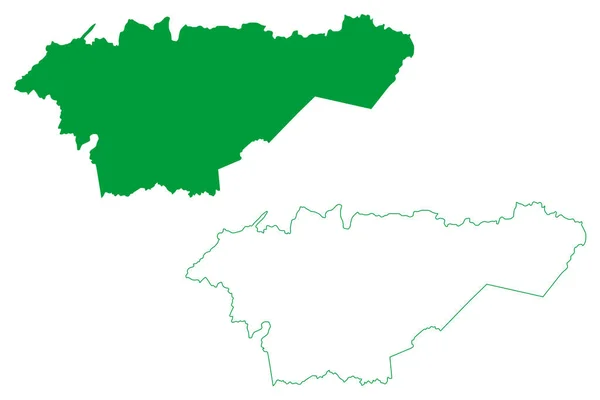 Munisipalitas Acopiara Negara Bagian Ceara Munisipalitas Brasil Republik Federatif Brasil - Stok Vektor