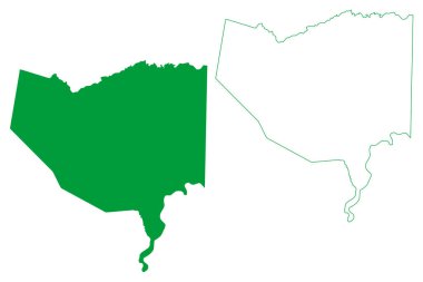 Jati Belediyesi (Ceara State, Belediyeleri, Brezilya Federatif Cumhuriyeti) harita vektör çizimi, çizim çizimi Jati haritası