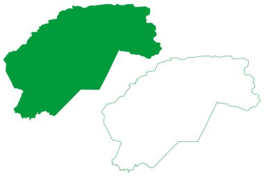 Aurora Belediyesi (Ceara State, Brezilya Belediyeleri, Federatif Brezilya Cumhuriyeti) harita vektör çizimi, çizim Aurora haritası