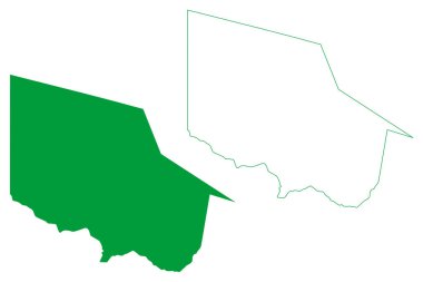 Jardim Belediyesi (Ceara State, Brezilya Belediyeleri, Federatif Brezilya Cumhuriyeti) harita vektör çizimi, çizim Jardim haritası