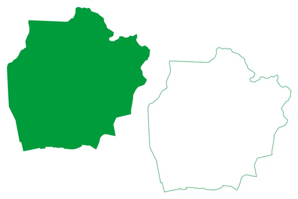 Juazeiro Norte Municipality Ceara State Municipalities Brazil Federative Republic Brazil — стоковий вектор