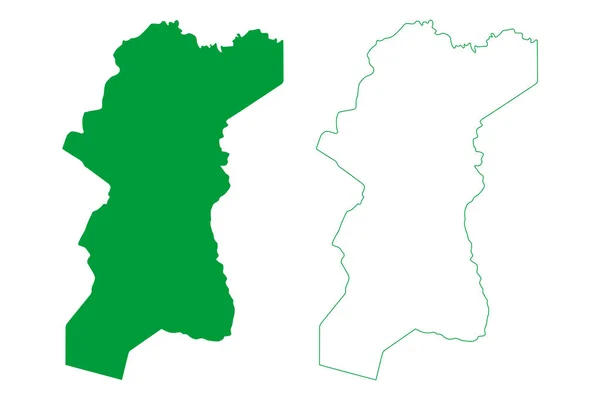 Missao Velha Kommun Ceara State Kommuner Brasilien Förbundsrepubliken Brasilien Karta — Stock vektor