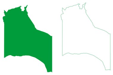 Santana do Cariri Belediyesi (Ceara Eyaleti, Brezilya Belediyeleri, Brezilya Federatif Cumhuriyeti) harita vektör çizimi, çizim Santana do Cariri haritası