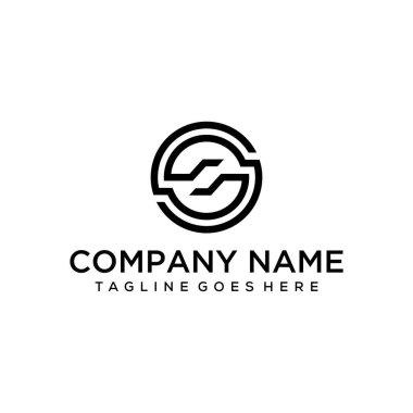Çemberin logosu tasarımı ile temizlenmiş ve modern bir SS işareti.