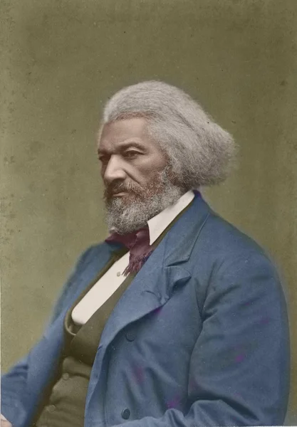 1880年頃のアメリカ合衆国ワシントン フレデリック ダグラス 英語版 はアフリカ系アメリカ人の社会改革者 奴隷制度廃止論者 独裁者 政治家だった 2022年の手彩色写真 — ストック写真