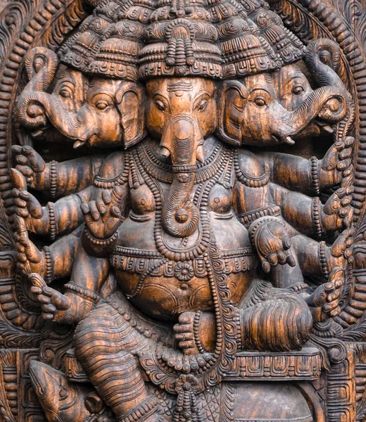 Egy Szobor Indiai Isten Ganesha Elefántfejű Isten — Stock Fotó