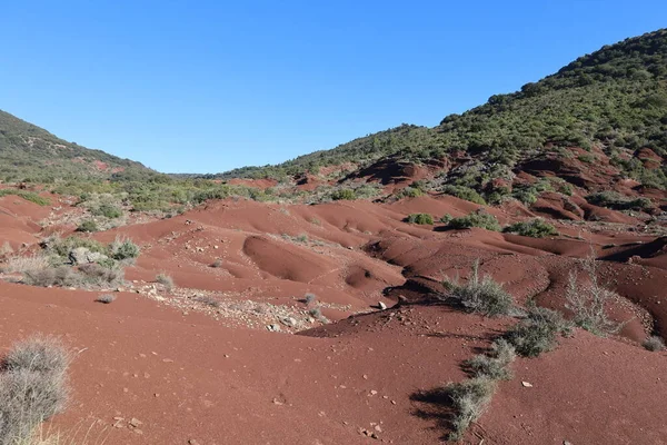 Pohled Kaňon Diable Srdci Herault Soutěsky Blízkosti Saint Guilhem Desert — Stock fotografie