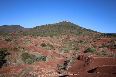 Gorges de l 'herault' un kalbindeki Canyon du Diable manzarası