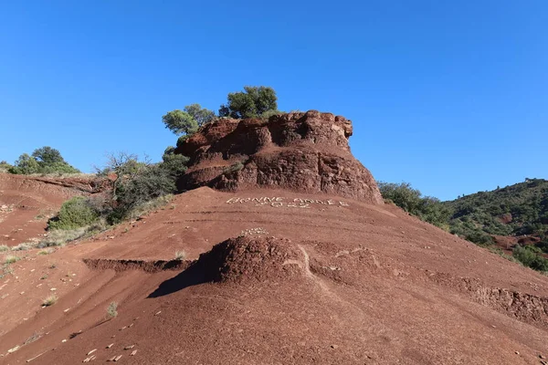 Gorges de l 'herault' un kalbindeki Canyon du Diable manzarası