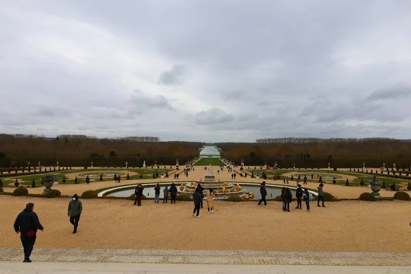 Vue Sur Jardin Château Versailles Situé Versailles — Photo