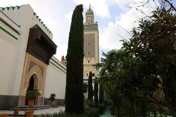 Kilátás Grand Mosque Paris Található Kerületben — Stock Fotó