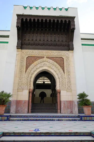 Kilátás Grand Mosque Paris Található Kerületben — Stock Fotó