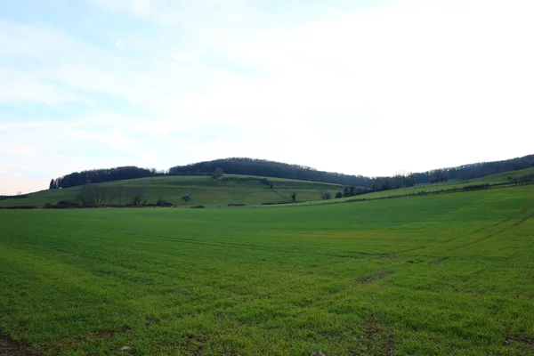 Uitzicht Een Vallei Stad Arnay Sous Vitteaux — Stockfoto