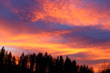 Batı Avrupa 'da yer alan bir dağ silsilesi olan Jura' da gün batımını izlemek, çoğunlukla Alpler 'in kuzeybatısında, Fransa ve İsviçre arasındaki sınır boyunca.