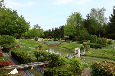 Lancourt 'taki minyatür park turistik merkezi olan 