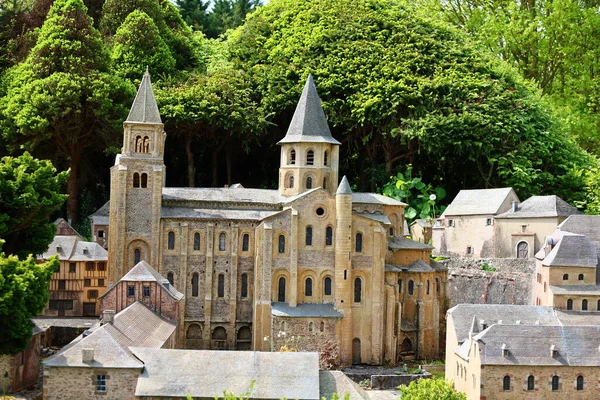 Uitzicht Een Monument France Miniature Een Toeristische Attractie Het Miniatuurpark — Stockfoto