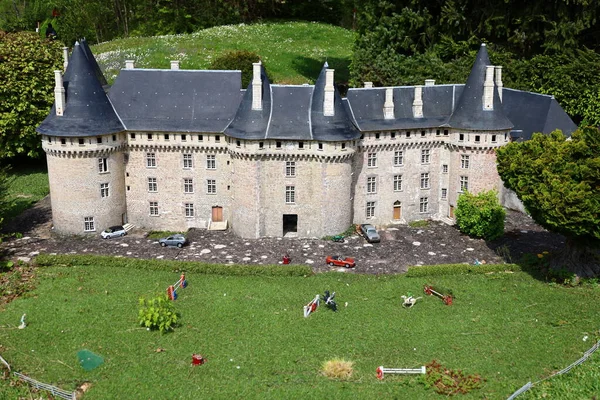 Vista Monumento Nella France Miniature Che Attrazione Turistica Miniatura Parco — Foto Stock