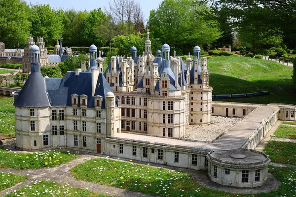 View Monument France Miniature Which Miniature Park Tourist Attraction Lancourt — Foto de Stock