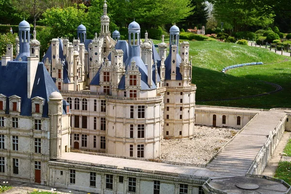 View Monument France Miniature Which Miniature Park Tourist Attraction Lancourt — Foto de Stock