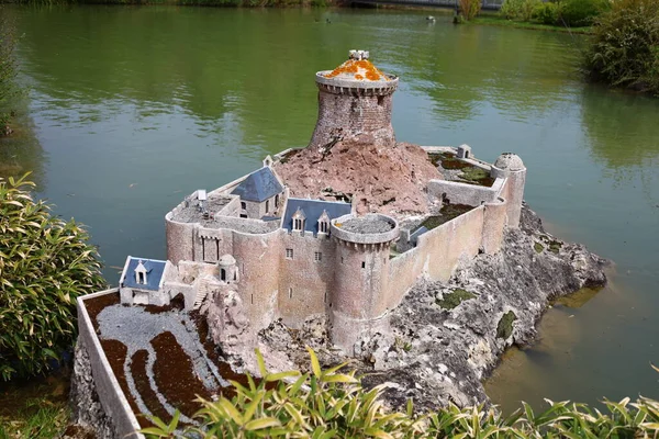 View Monument France Miniature Which Miniature Park Tourist Attraction Lancourt — Stock Photo, Image