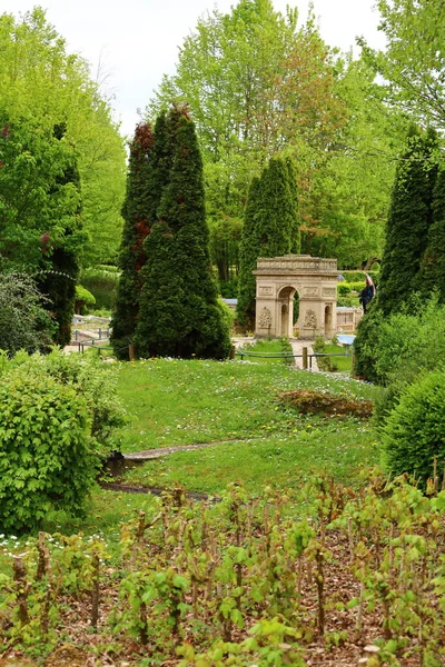 View Monument France Miniature Which Miniature Park Tourist Attraction Lancourt —  Fotos de Stock