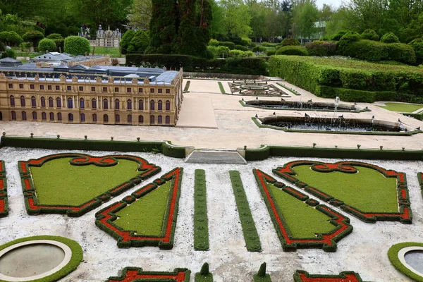 Vue Sur Monument France Miniature Qui Est Une Attraction Touristique — Photo