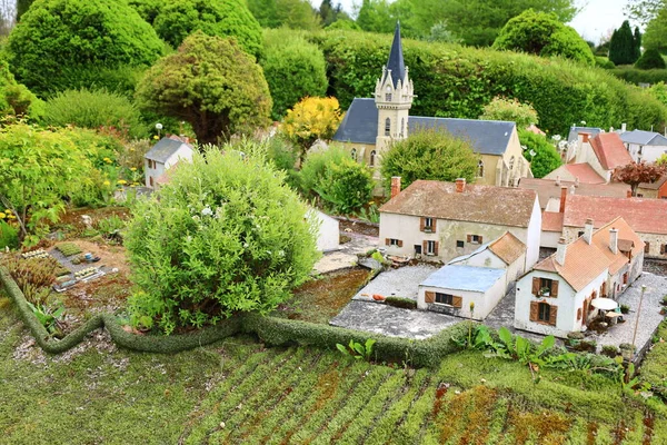 View Monument France Miniature Which Miniature Park Tourist Attraction Lancourt — Foto de Stock