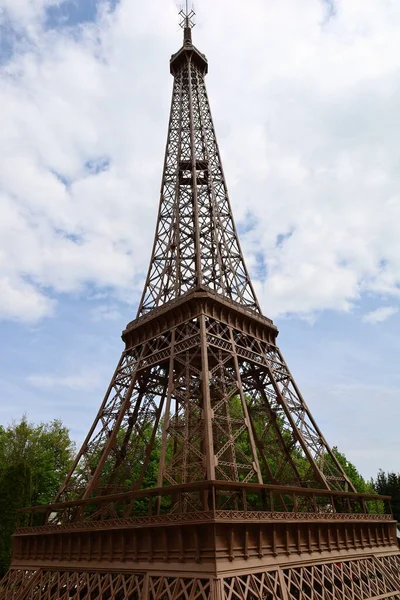 Vie Sur Monument France Miniature Qui Est Une Attraction Touristique — Photo