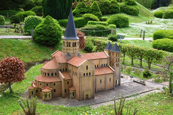 View Monument France Miniature Which Miniature Park Tourist Attraction Lancourt — 스톡 사진