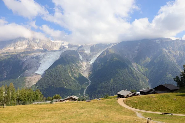 Widok Mont Blanc Najwyższą Górę Alp Europy Zachodniej — Zdjęcie stockowe