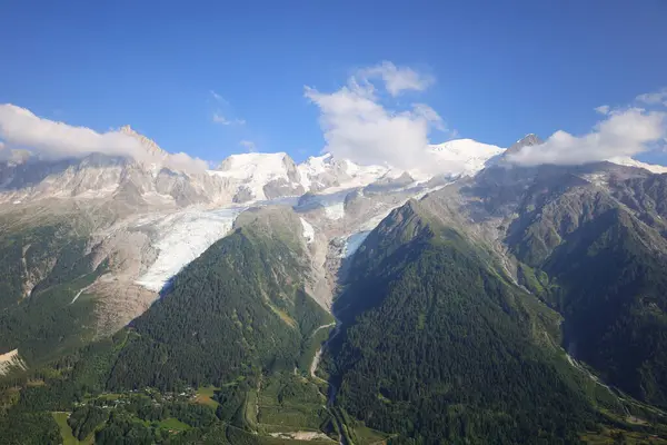 Vista Del Mont Blanc Que Montaña Más Alta Los Alpes —  Fotos de Stock