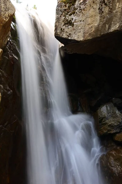 Blick Auf Den Berard Wasserfall Der Gemeinde Vallorcine Département Haute — Stockfoto