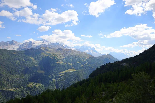 Vista Del Mont Blanc Que Montaña Más Alta Los Alpes —  Fotos de Stock