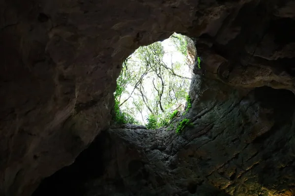 Vista Sobre Grotte Des Demoiselles Que Uma Grande Caverna Localizada — Fotografia de Stock