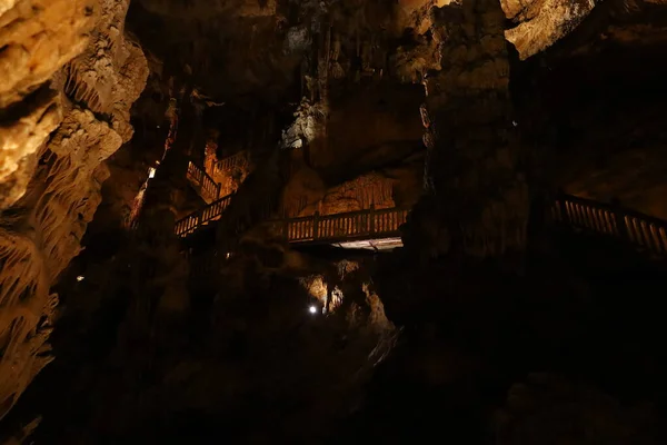 View Grotte Des Demoiselles Which Large Cave Located Hrault Valley — Stock Photo, Image