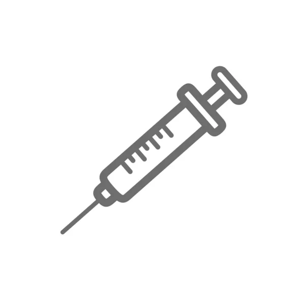 Fecskendő Ikon Lapos Kialakítású Injekciós Vektor Szimbólum Fehér Alapon Jogdíjmentes Stock Illusztrációk
