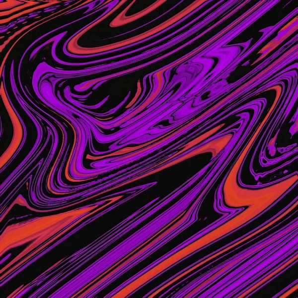 Abstract Background Mixed Purple Orange Black Colors Liquid Dynamic Gradient — Stock Photo, Image