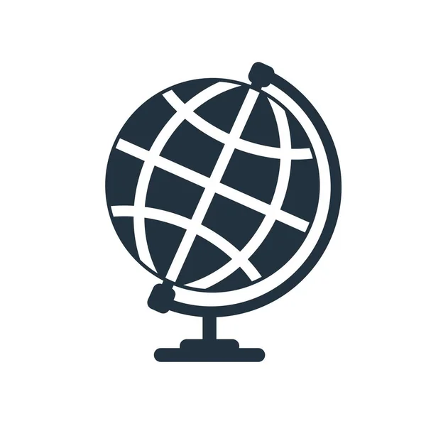 Ikona Země Módním Plochém Stylu Izolovaném Bílém Pozadí Symbol Země — Stockový vektor