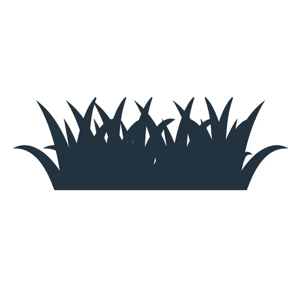白い背景に孤立した草のアイコン 草のシンボルデザイン ベクターイラスト — ストックベクタ
