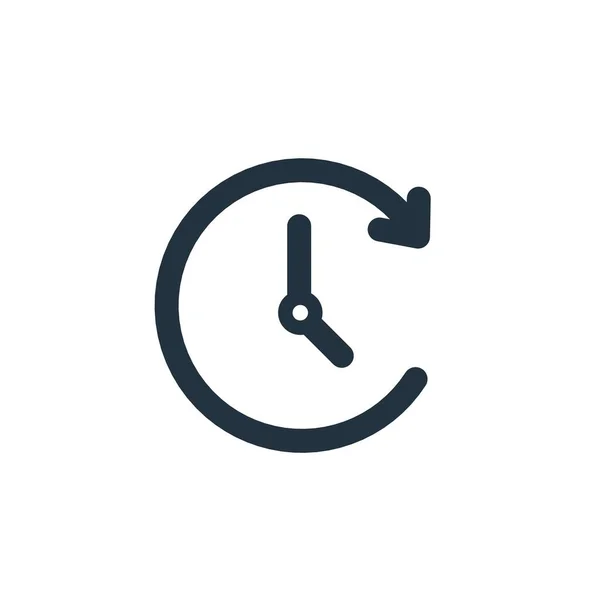 Значок Годинника Ізольовано Білому Тлі Символ Часу Вашого Дизайну Сайту — стоковий вектор