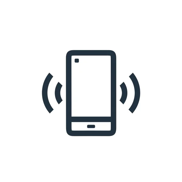 Ringing Phone Icon Isolated White Background Mobile Phone Symbol Web — Stock Vector