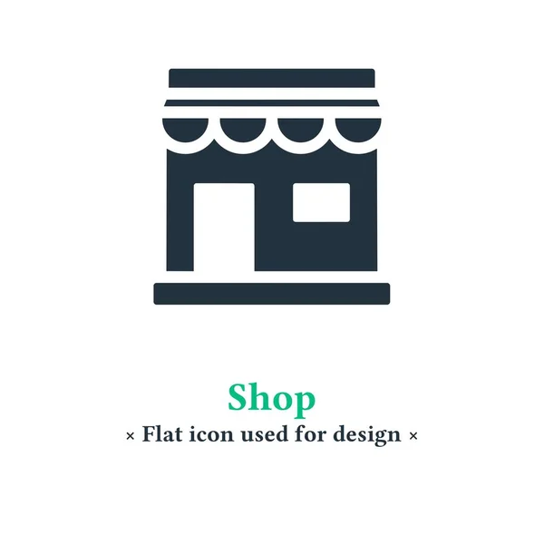 가게의 아이콘은 배경에 분리되어 있습니다 스토어 모바일 온라인 — 스톡 벡터