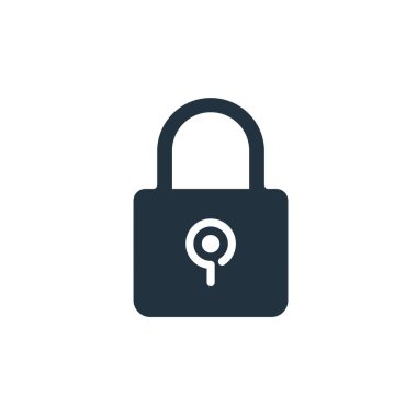 Padlock icon in trendy flat style isolated on white background. security padlock symbol for web and mobile apps.