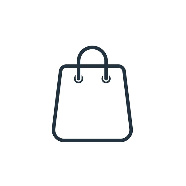 Shopping Bag Icon Isolated White Background Bag Symbol Web Mobile — 图库矢量图片